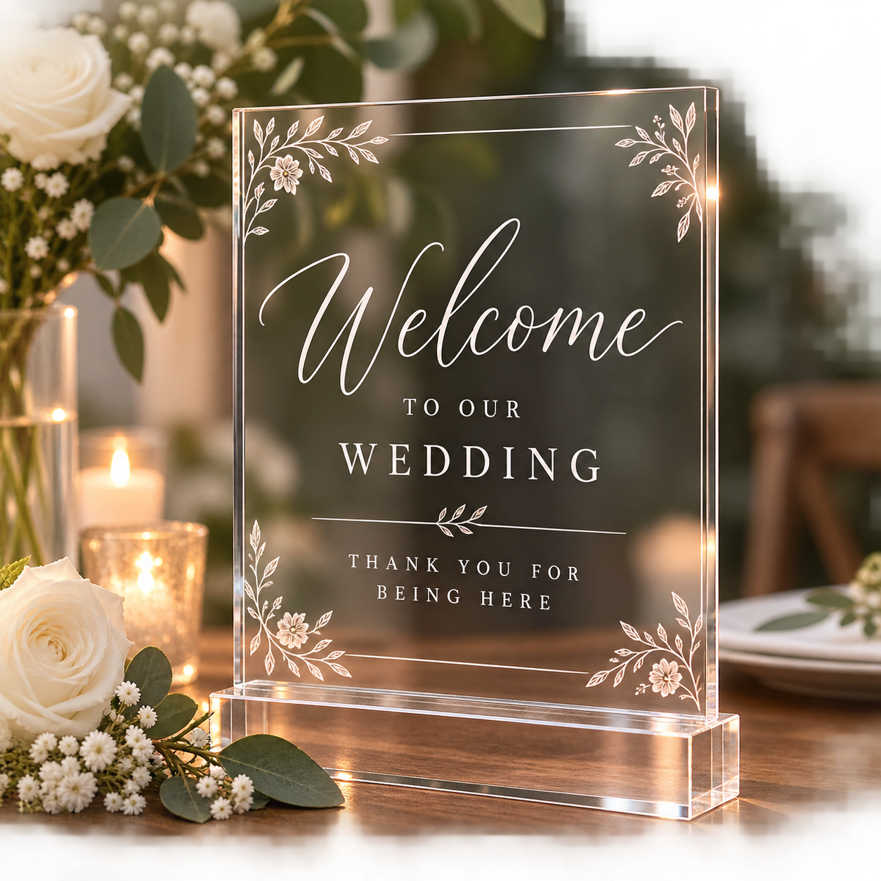 Acrylic Wedding Signs