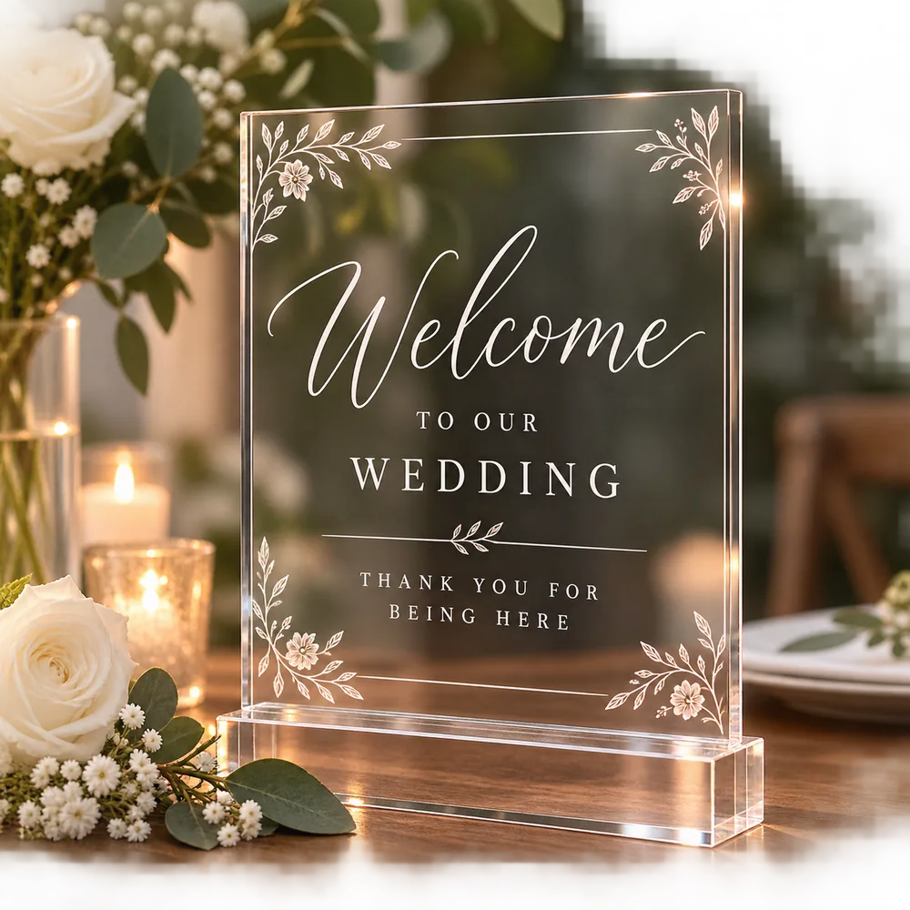 Acrylic Wedding Signs
