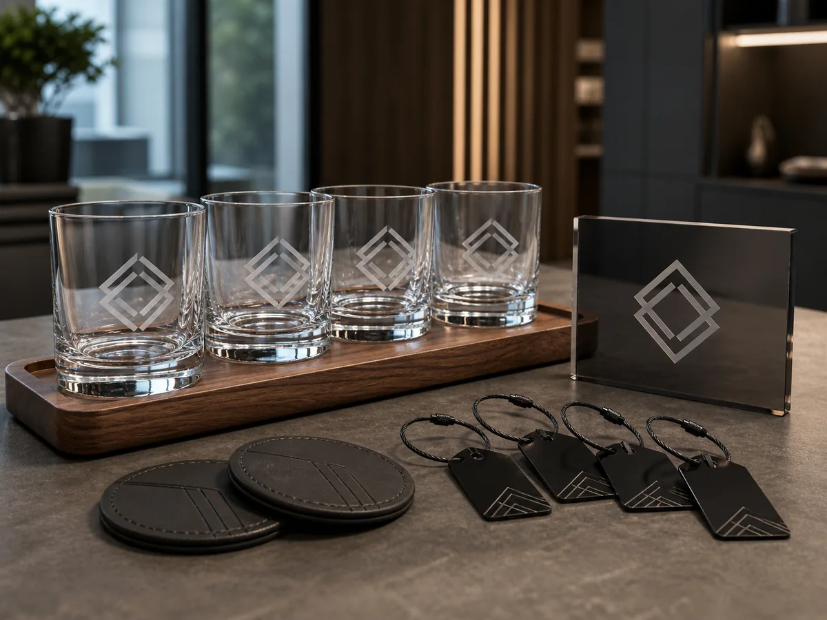 Corporate Barware Set finished-product example