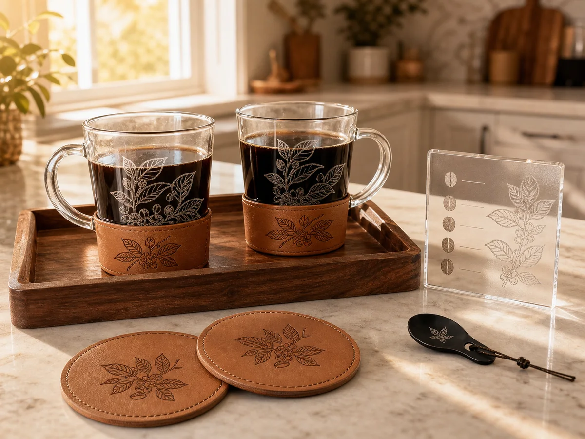 Personalized Coffee Station finished-product example