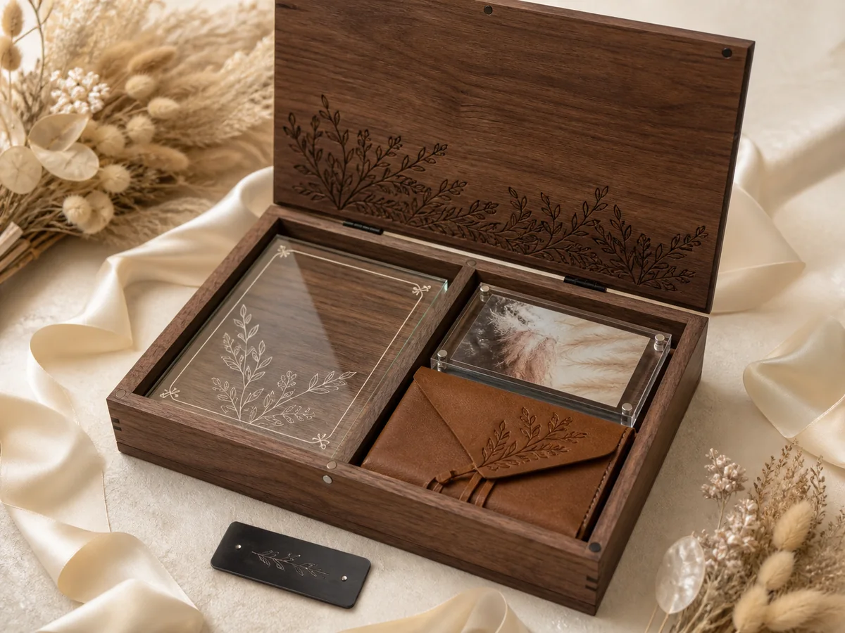 Wedding Vow Keepsake Box finished-product example