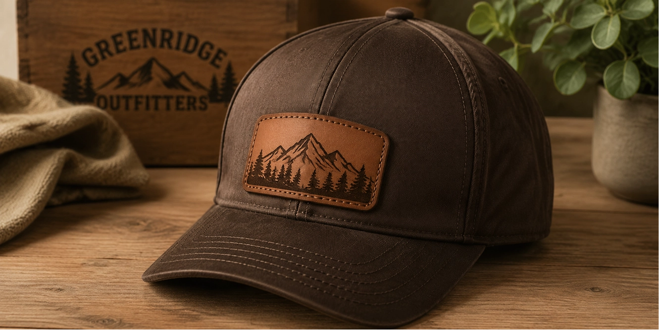 Leather Patch Cap finished-product example